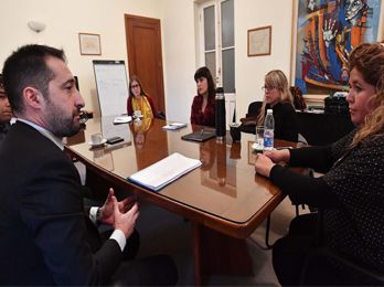 Huichaqueo se reunió con el presidente  de la Comuna Rural de Cushamen