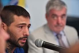 Das Neves recibió a Lucas Mathysse en casa de Gobierno donde se hizo la presentación de su próxima pelea.