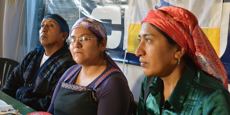 Lof Resistencia Cushamen se reunio con la O.N.U