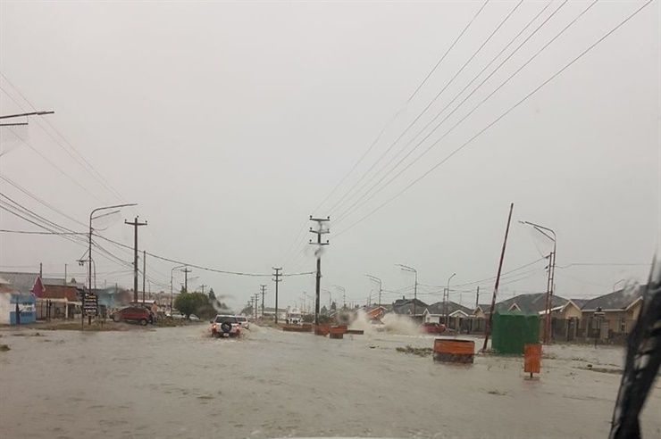 Inundaciones en Rio Gallegos.