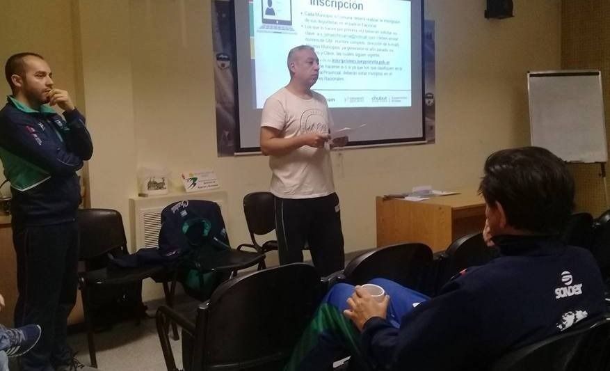 Chubut Deportes expuso en Esquel sobre los Juegos Evita 2018