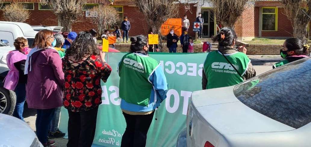 Manifestación de empleado estatales.
