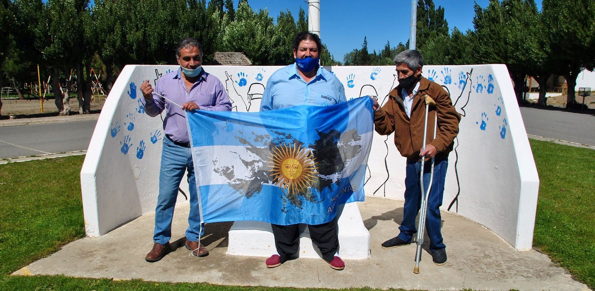 40 años de Malvinas "nuestras manos".