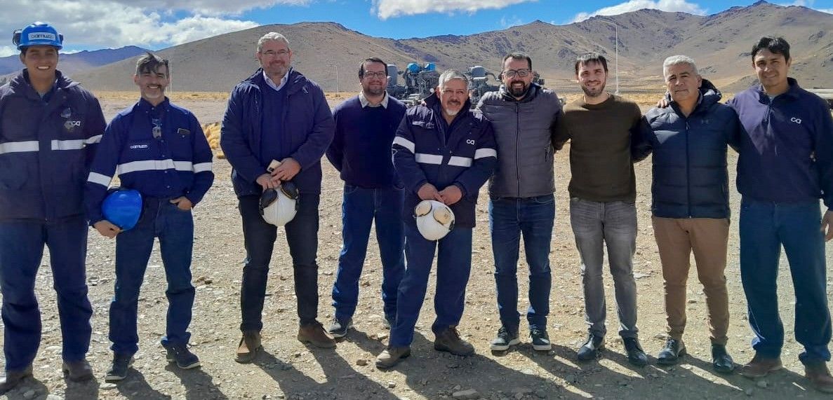 Torres recorrió el sitio donde se emplazarán las plantas compresoras de gas